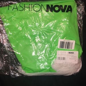 Neon Green Biker Shorts